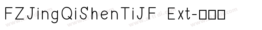 FZJingQiShenTiJF Ext字体转换